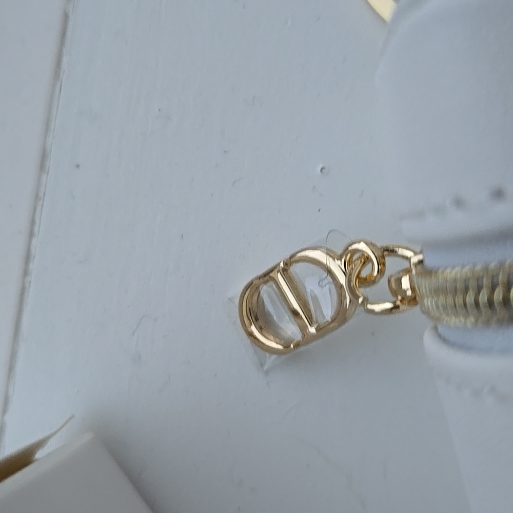 Brand New In Box Dior Lipstick Holder Key Clasp Keychain Gold DIOR Jadore Holder - Picture 3 of 8